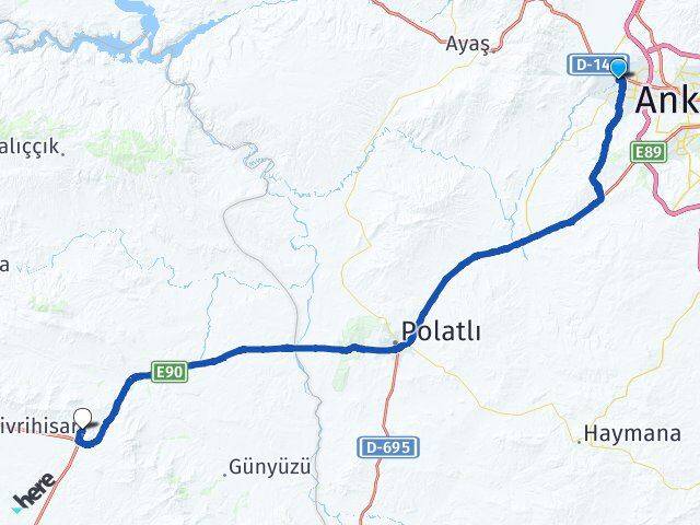 Ahi Evran Kılıç Arası Kaç Km - Yol Tarifi