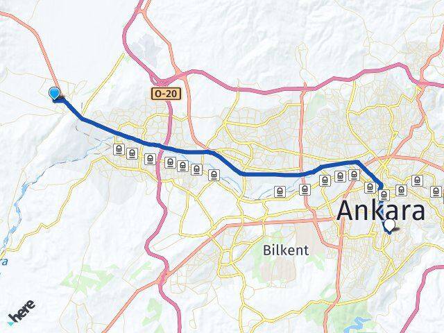 Mustafa Kemal Çankaya Arası Kaç Km - Yol Tarifi