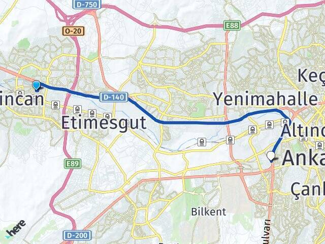 Plevne Ankara AŞTİ Otogarı Arası Kaç Km - Yol Tarifi