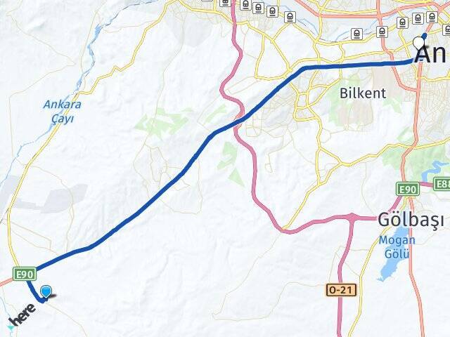 Yenihisar Ankara AŞTİ Otogarı Arası Kaç Km - Yol Tarifi