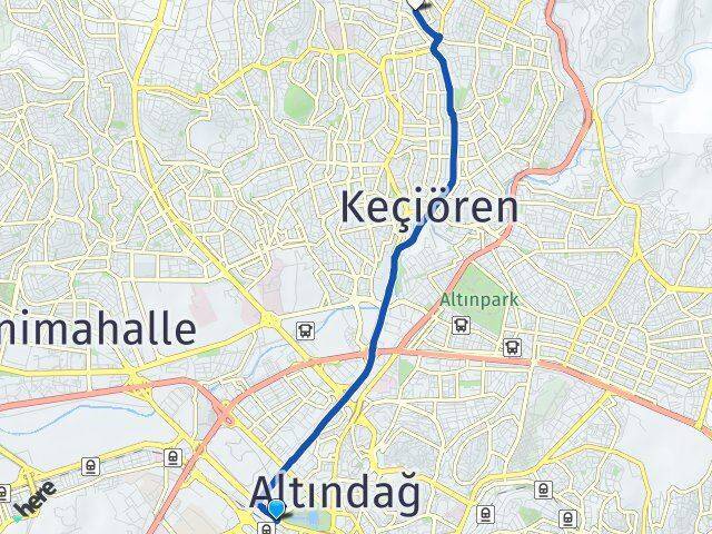 Ankara Tren Garı Uyanış Arası Kaç Km - Yol Tarifi