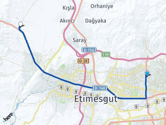 Aşağı Yahyalar İlyakut Arası Kaç Km - Yol Tarifi