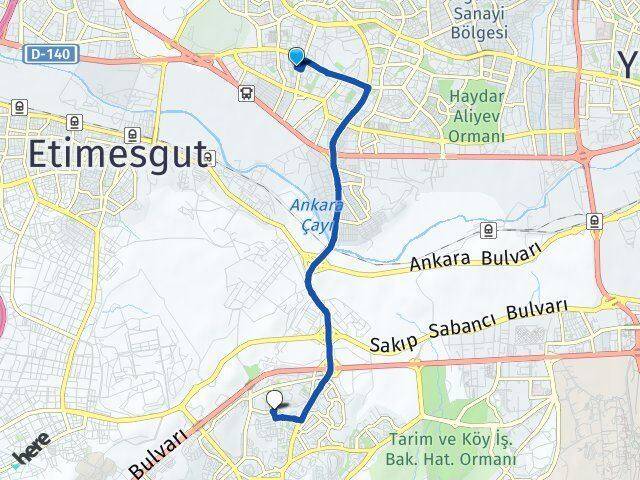 Batı Sitesi Ümit Arası Kaç Km - Yol Tarifi