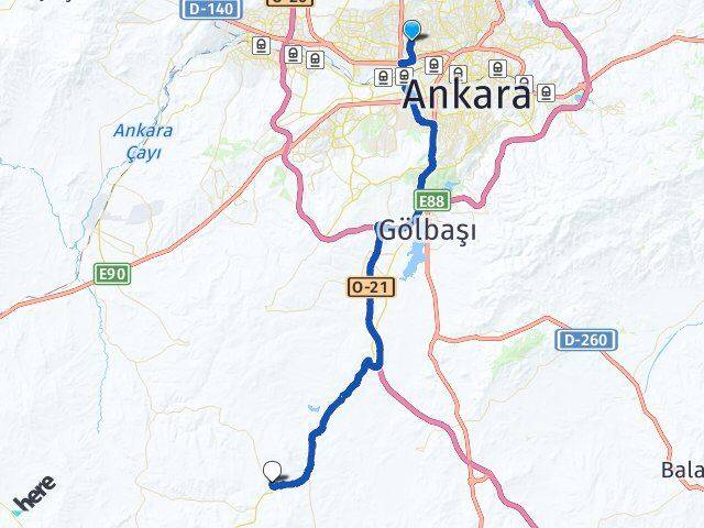 Demetevler Oyaca Akarsu Arası Kaç Km - Yol Tarifi