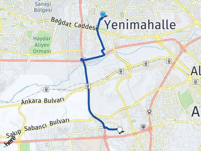 Ankara Yenimahalle Demetevler Söğütözü Çankaya Arası Kaç Km - Yol Haritası