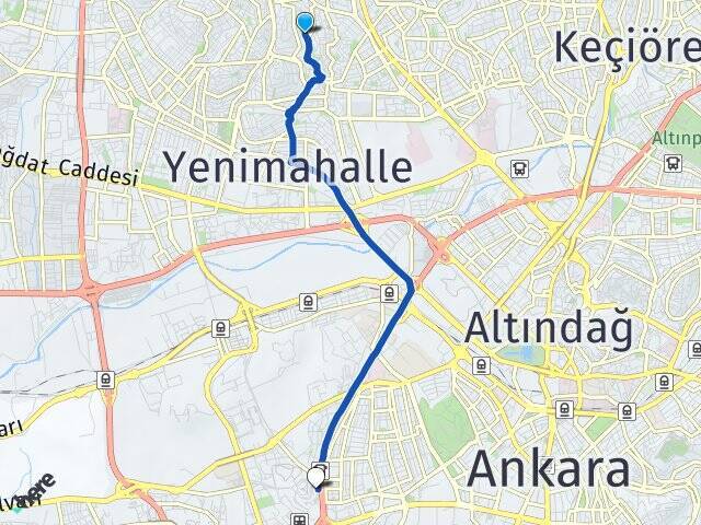 Pamuklar Ankara AŞTİ Otogarı Arası Kaç Km - Yol Tarifi