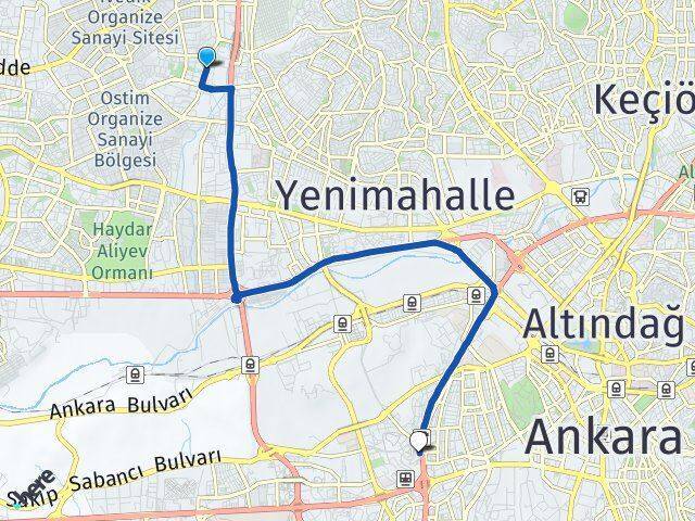 Serhat Ankara AŞTİ Otogarı Arası Kaç Km - Yol Tarifi