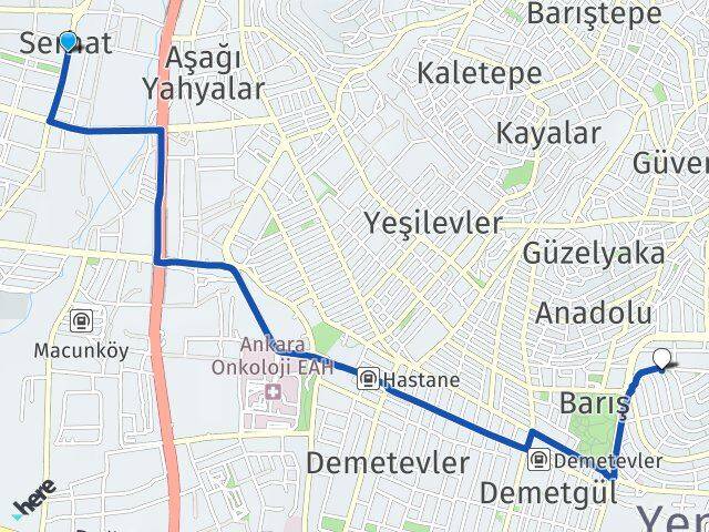 Serhat Esentepe Arası Kaç Km - Yol Tarifi