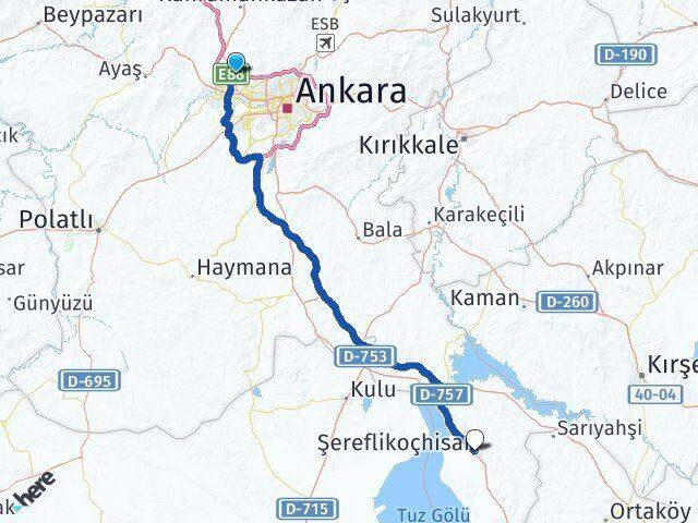 Susuz Şereflikoçhisar Arası Kaç Km - Yol Tarifi