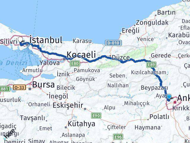 Yeni Batı Başakşehir Arası Kaç Km - Yol Tarifi