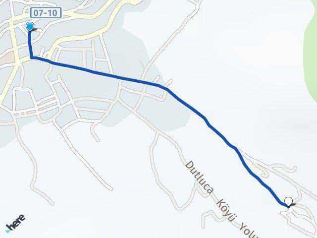 Antalya Akseki Dutluca Akseki Arası Kaç Km - Yol Haritası