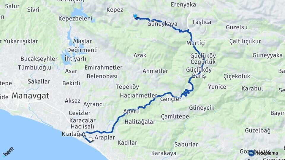 Hocaköy Kızılot Arası Kaç Km - Yol Tarifi
