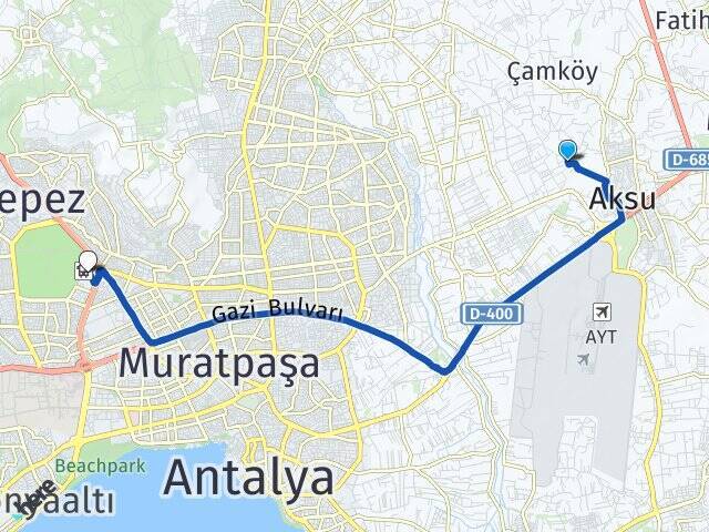Atatürk Antalya Otogarı Arası Kaç Km - Yol Tarifi
