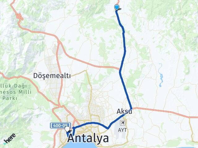 Karaöz Akdeniz Üniversitesi Arası Kaç Km - Yol Tarifi