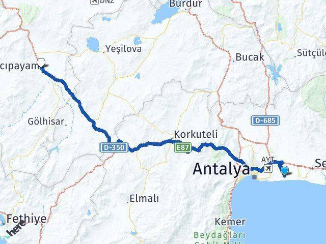 Kundu Acıpayam Arası Kaç Km - Yol Tarifi