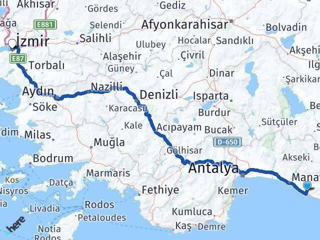 Alara İzmir Arası Kaç Km - Yol Tarifi
