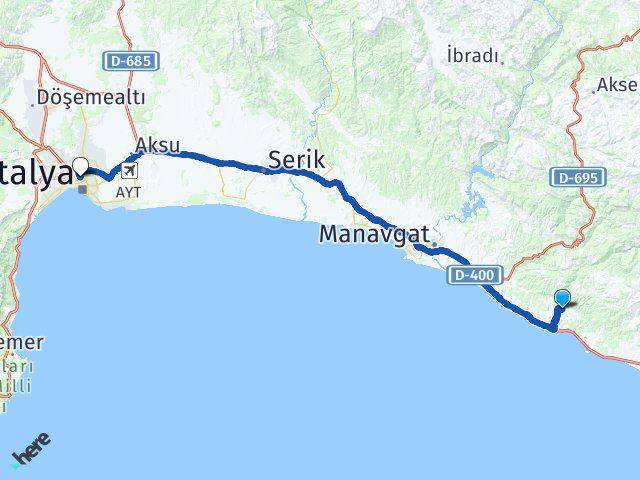 Alara Muratpaşa Arası Kaç Km - Yol Tarifi