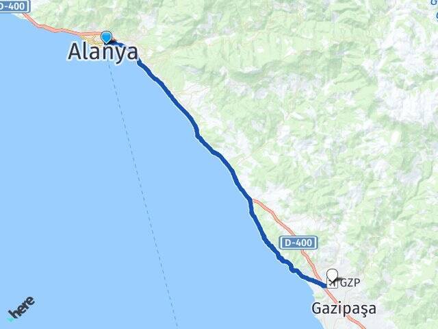 Güller Pınarı Gazipaşa Alanya Havalimanı Arası Kaç Km - Yol Tarifi