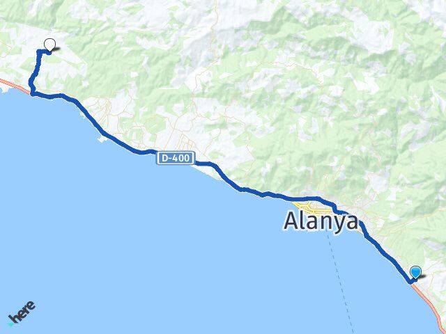Mahmutlar Alara Arası Kaç Km - Yol Tarifi
