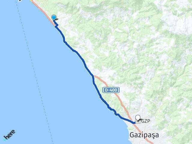 Mahmutlar Gazipaşa Alanya Havalimanı Arası Kaç Km - Yol Tarifi