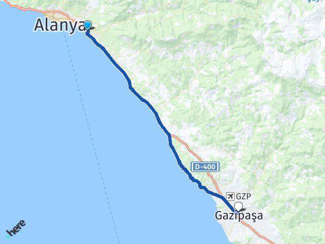 Tosmur Gazipaşa Arası Kaç Km - Yol Tarifi