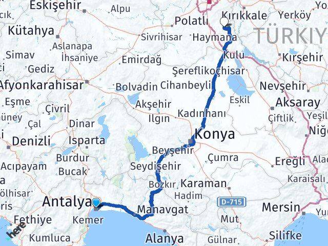 Antalya Bala Ankara Arası Kaç Km - Yol Haritası
