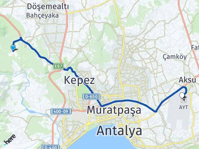Karaman Antalya Havalimanı Arası Kaç Km - Yol Tarifi