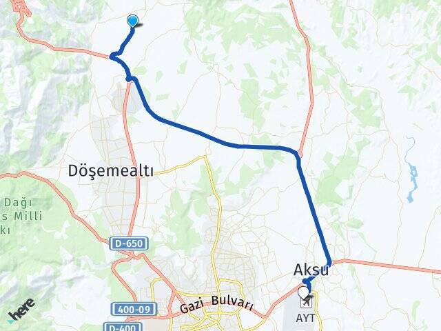 Karataş Antalya Havalimanı Arası Kaç Km - Yol Tarifi