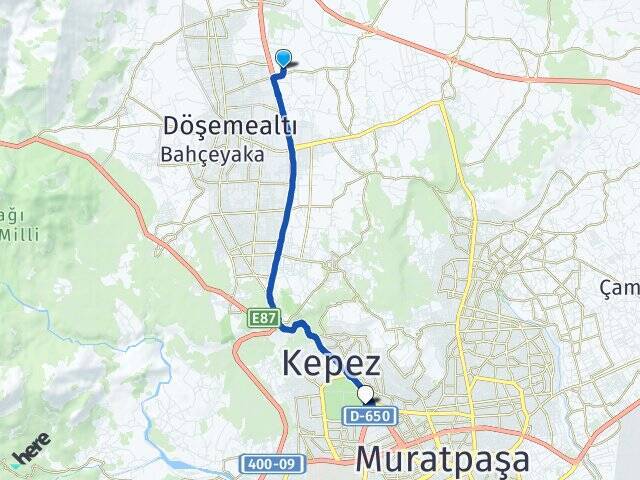 Yeniköy Antalya Otogarı Arası Kaç Km - Yol Tarifi