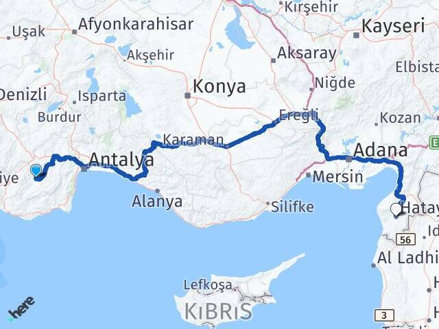 Kışla Hatay Arası Kaç Km - Yol Tarifi