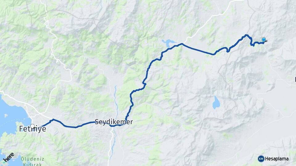 Yapraklı Fethiye Arası Kaç Km - Yol Tarifi