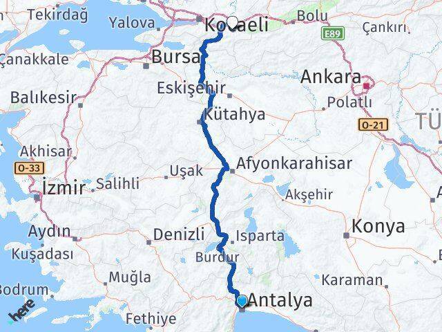 Antalya Karapürçek Arası Kaç Km - Yol Tarifi