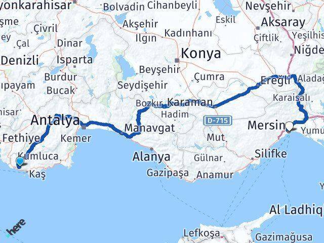 Sarıbelen Akdeniz Arası Kaç Km - Yol Tarifi