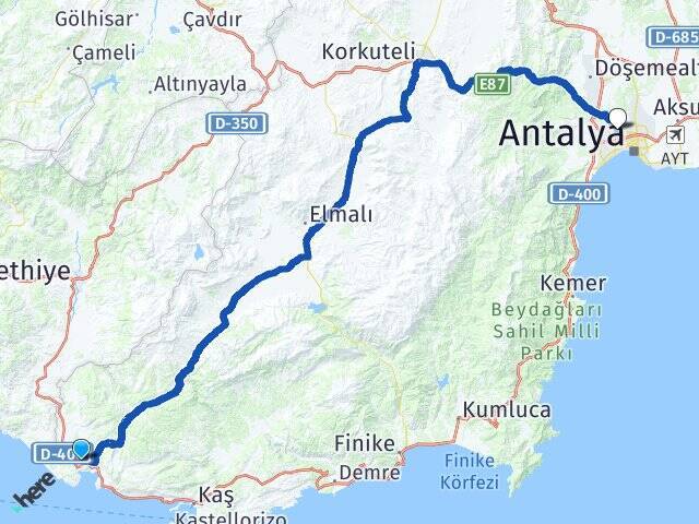 Yeşilköy Antalya Otogarı Arası Kaç Km - Yol Tarifi