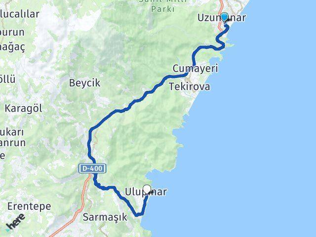 Çamyuva Ulupınar Arası Kaç Km - Yol Tarifi