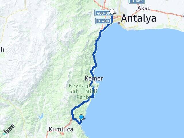 Ulupınar Antalya Otogarı Arası Kaç Km - Yol Tarifi