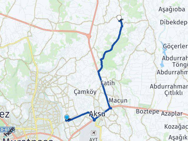 Altınova Düden Kurşunlu Arası Kaç Km - Yol Tarifi