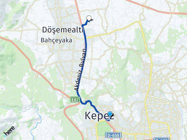 Çamlıbel Döşemealtı Arası Kaç Km - Yol Tarifi