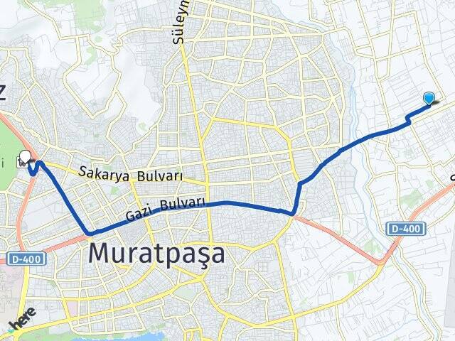 Menderes Antalya Otogarı Arası Kaç Km - Yol Tarifi