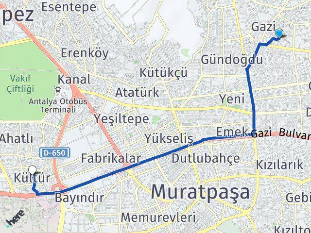Sütçüler Kültür Arası Kaç Km - Yol Tarifi