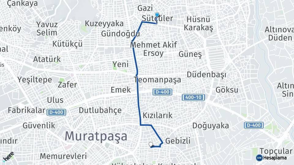 Sütçüler Yenigün Arası Kaç Km - Yol Tarifi
