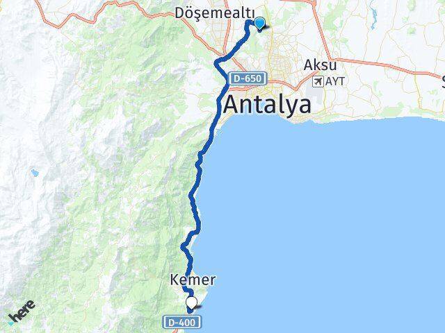 Varsak Karşıyaka Çamyuva Arası Kaç Km - Yol Tarifi