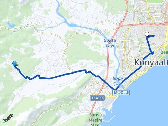 Akdamlar Akdeniz Üniversitesi Arası Kaç Km - Yol Tarifi