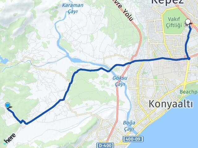 Akdamlar Antalya Otogarı Arası Kaç Km - Yol Tarifi