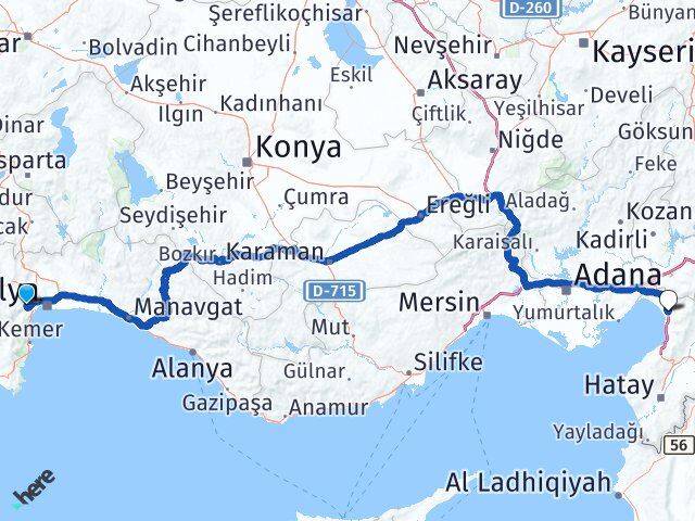 Akdamlar Dörtyol Arası Kaç Km - Yol Tarifi