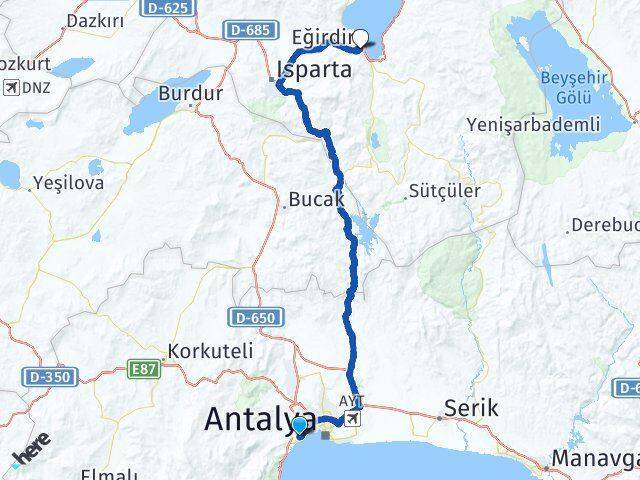Altınkum Eğirdir Arası Kaç Km - Yol Tarifi