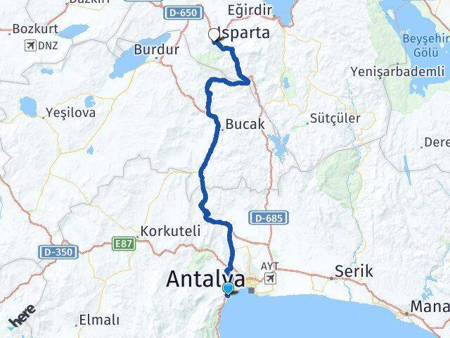 Liman Isparta Arası Kaç Km - Yol Tarifi