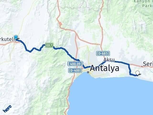Aşağıpazar Belek Arası Kaç Km - Yol Tarifi