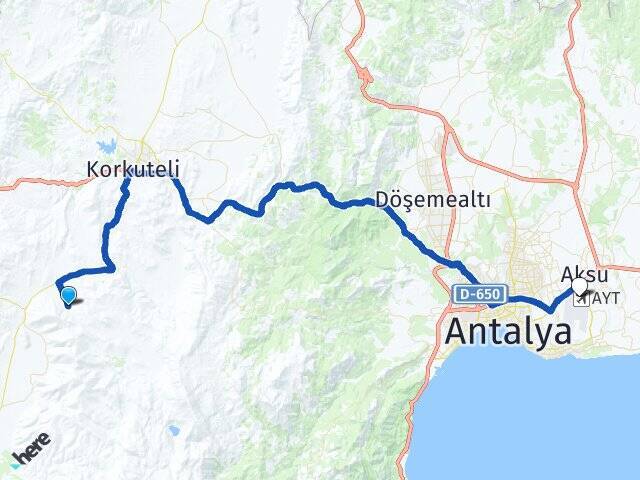 Beğiş Antalya Havalimanı Arası Kaç Km - Yol Tarifi