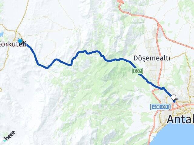 İmrahor Antalya Otogarı Arası Kaç Km - Yol Tarifi